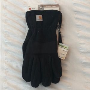 Men’s size small black fleece knit gloves